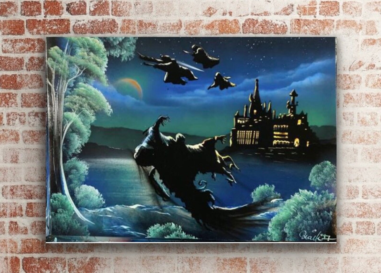 Harry Potter Spray Paint Art Etsy