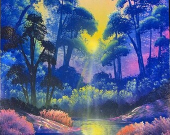 Sunny Forest - Spray Paint Art