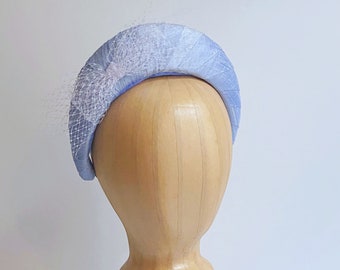 Pleated Silk Halo Band with Bow