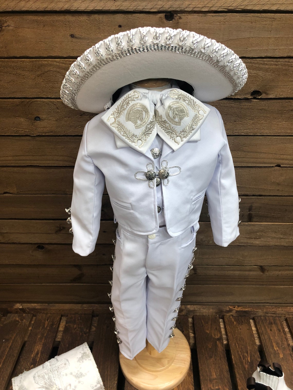 7 piece Boy charro outfit Baptism Charro outfit charro Baptism Etsy