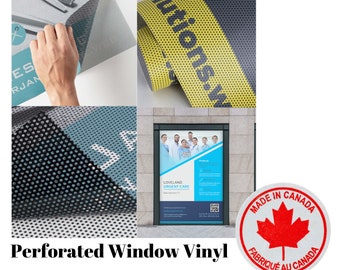 Window Perforated Vinyl Printing || Restaurant Perforated Vinyl Printing || Hair Salon Perforated Vinyl Printing