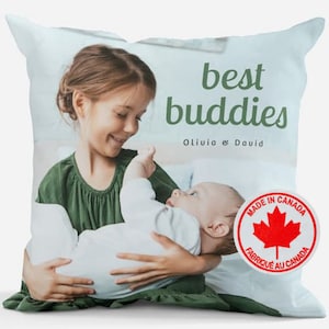 Personalized Pillow Case || Custom Photo Pillow || Photo Pillow Cover || Custom Photo Pillow || Personalized Pillowcase || Housewarming Gift