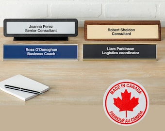 Plaque signalétique de bureau personnalisée || Plaque nominative personnalisée || Nom de bureau en bois personnalisé || Plaque nominative personnalisée pour bureau exécutif