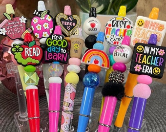 TEACHER PENS // Teacher Appreciation Month // Gifts for Teachers // Beaded Teacher Pens // Teacher Appreciation Gifts