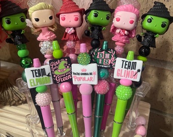 WICKED INSPIRED Pens // Wicked Pens // Elphaba and Glinda Accessories // Glinda Pens // Elphaba Pens // Wicked Accessories