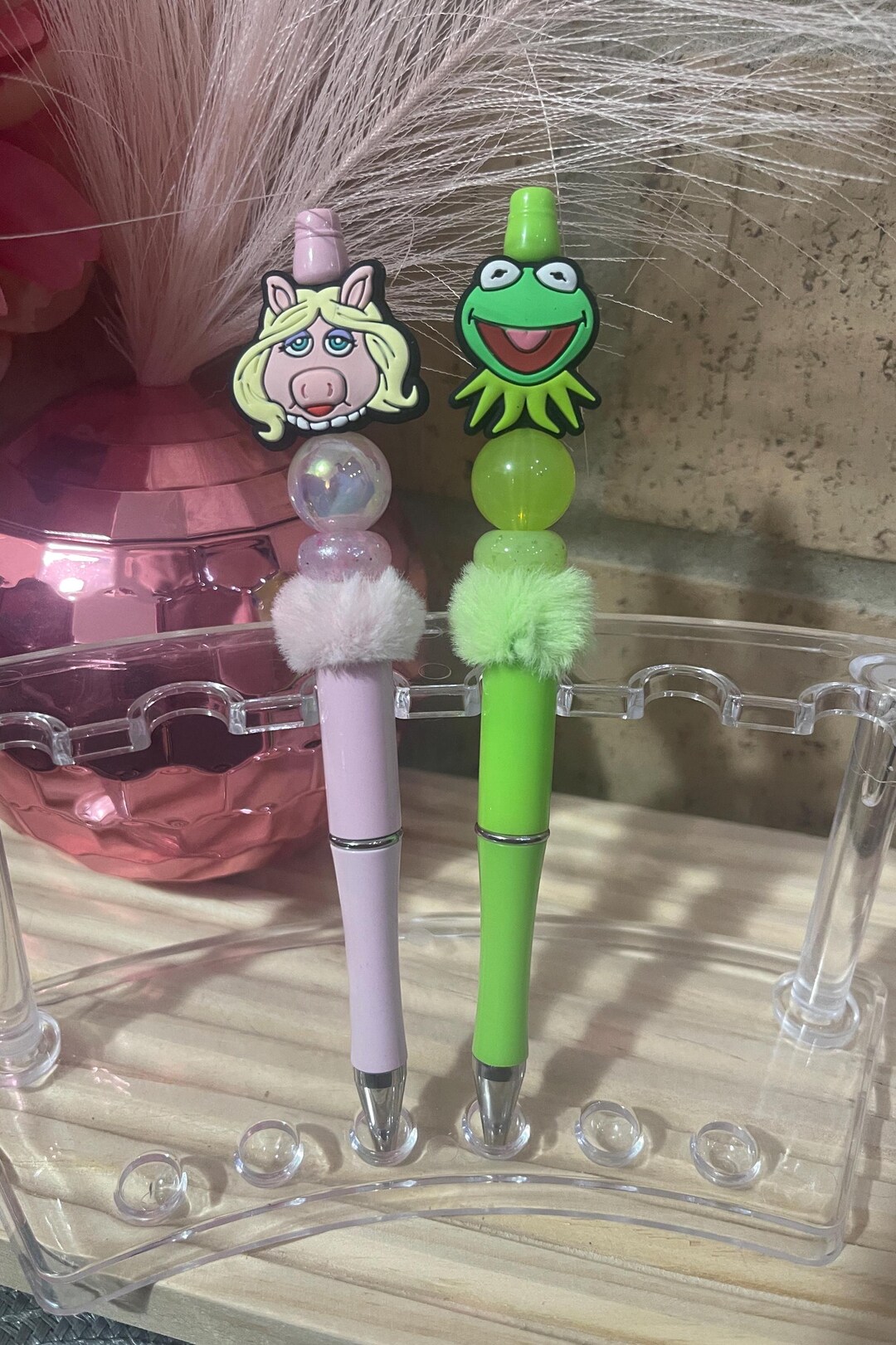 KERMIT the Frog and MISS PIGGY Inspired Pens // Kermit Pen // Miss ...