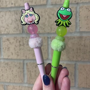 KERMIT the Frog and MISS PIGGY Inspired Pens // Kermit Pen // Miss ...