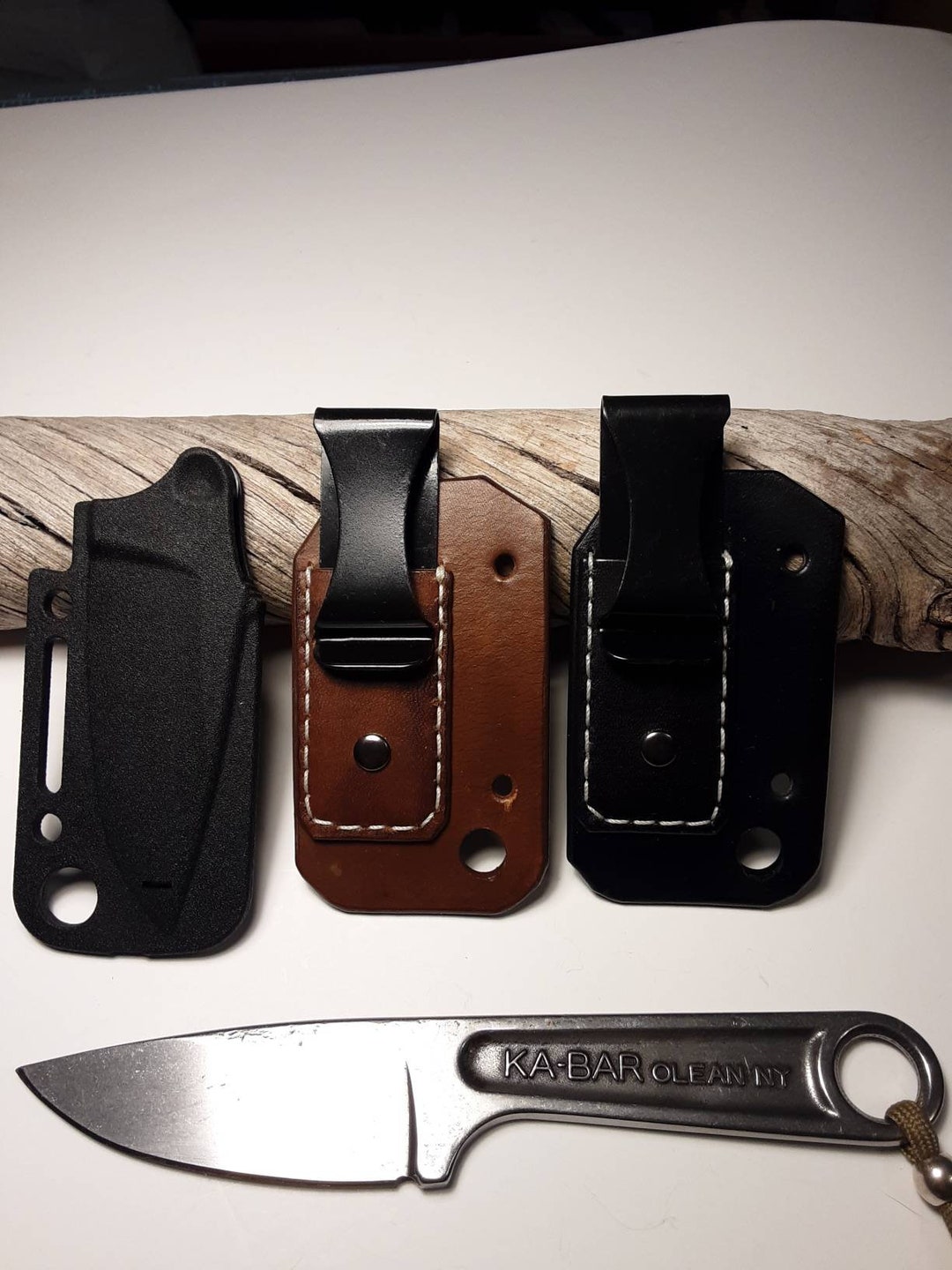 Kabar Wrench Knife Backing/carrier With Metal Carry Clip Etsy
