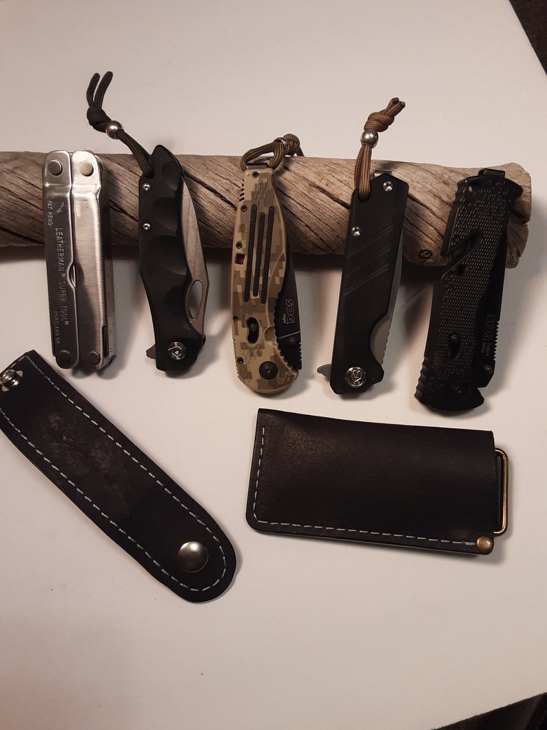 Leather knife/multi tool pouch Etsy