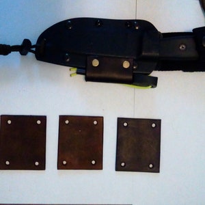 Leather ferro rod holders