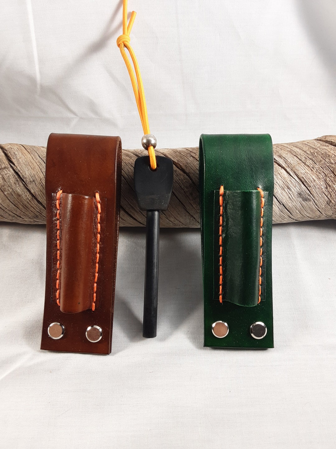 Leather Ferro Rod Holders Etsy