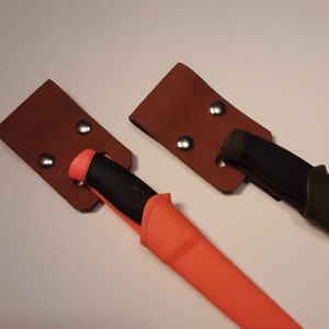 Leather mora knife dangler