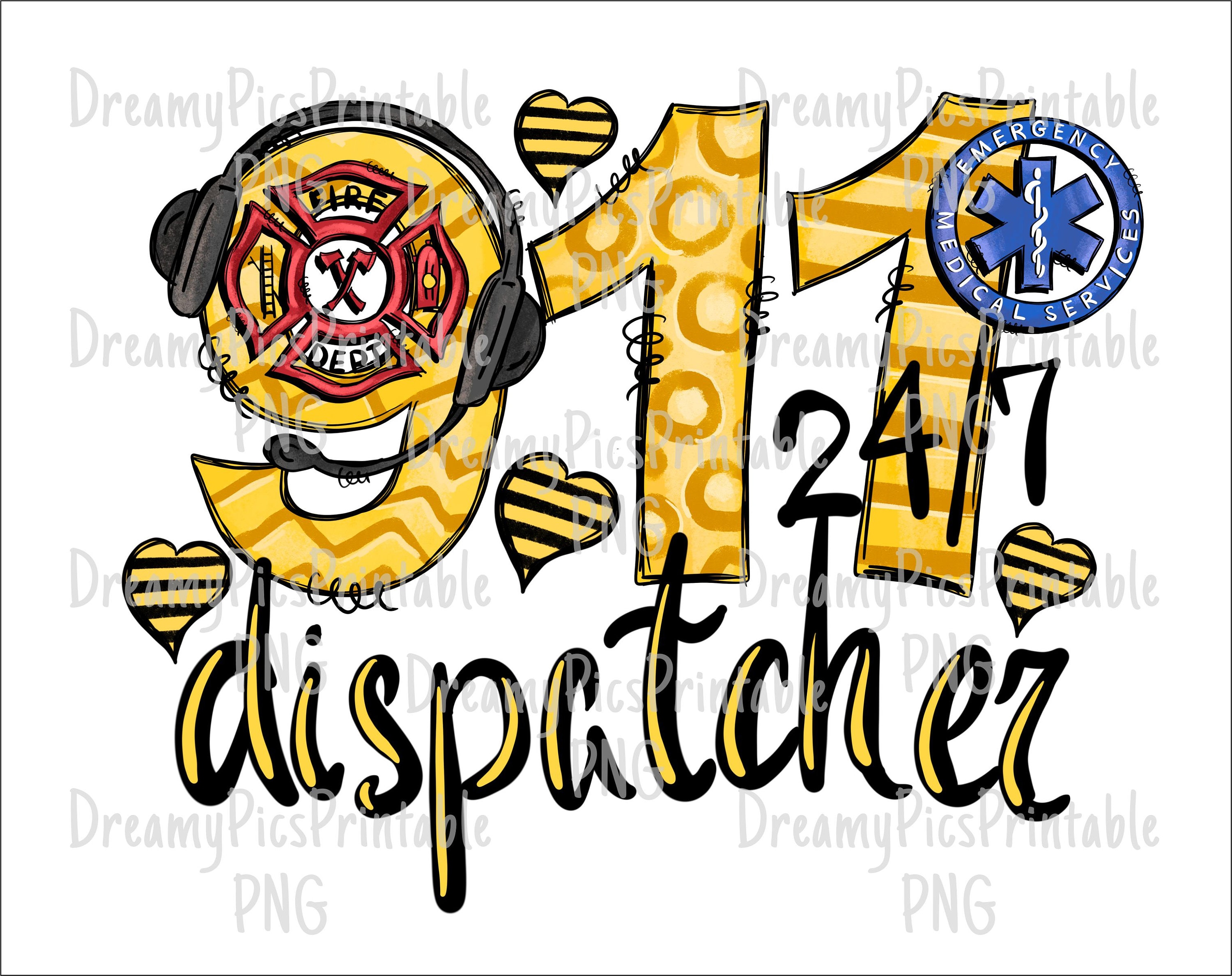 911 png dispatcher life dispatcher shirt print gold line png 911