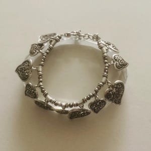 Vintage Brighton Carms Leafs Silver Tone Bracelet