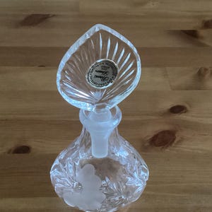 Vintage Princess House Crystal Perfume Bottle - Czech Republic