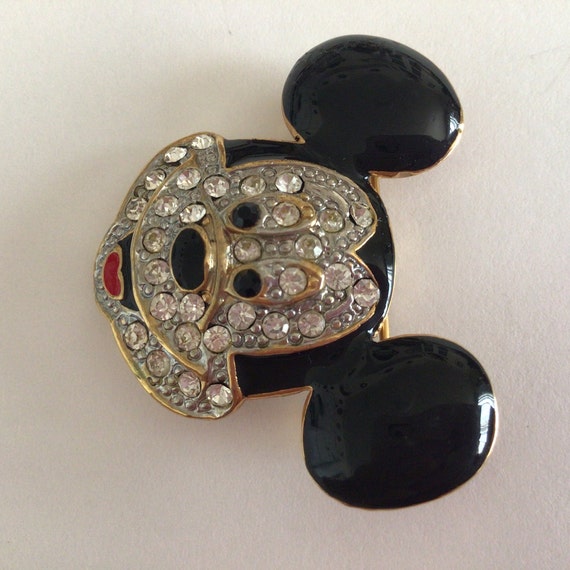 Disney Mickey Mouse Swarovski Arribas Crystal Bro… - image 2