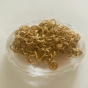 Vintage Givenchy Gold plated Chain Necklace