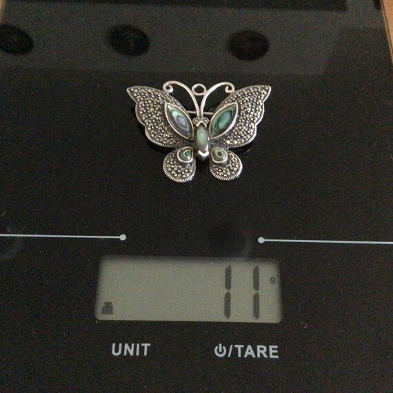 Spilla vintage a forma di farfalla in argento sterling - Italia