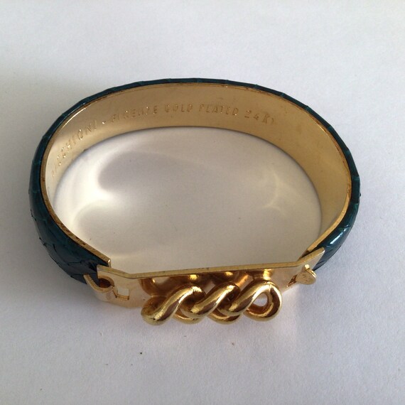 Vintage Picchioni Firenze Bracelet 24 K Gold Plat… - image 4