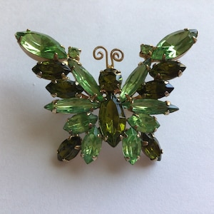 Vintage Juliana Butterfly Brooch: Two-Tone Design, Made in USA