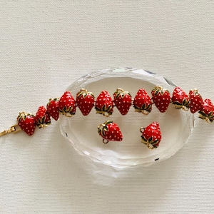 ヴィンテージ KJL ケネス ジェイ レーン エナメル ストロベリー Kjl Strawberry - Etsy