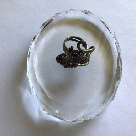 Vintage Lizard Adjustable,Bronze Ring.Excellent V… - image 3