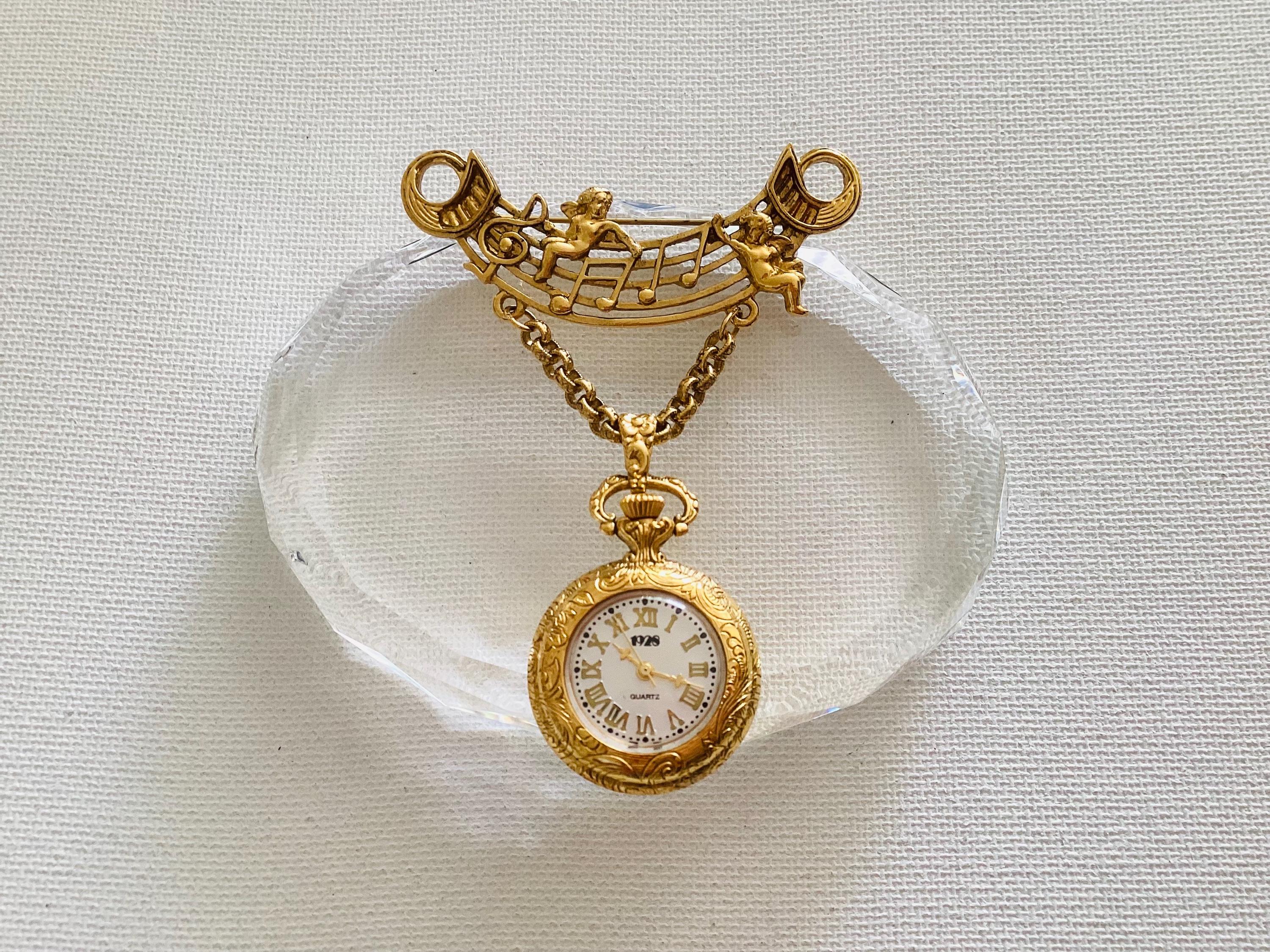 Forum Brooch Watch Vintage Look Vintage 14K Yellow Gold Tiffany & Co. Lapel Watch Brooch  main image 2