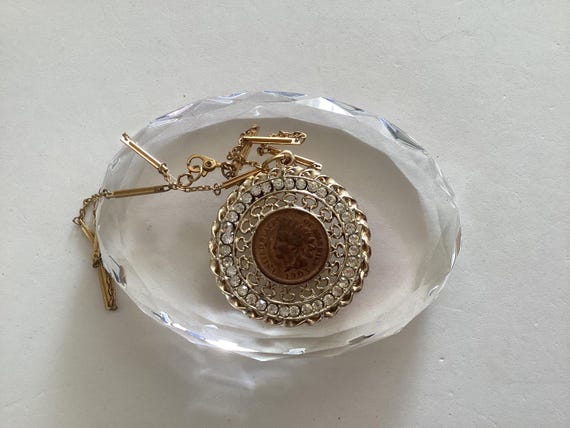 Vintage coin necklace indian - Gem Vintage coin necklace indian - Gem