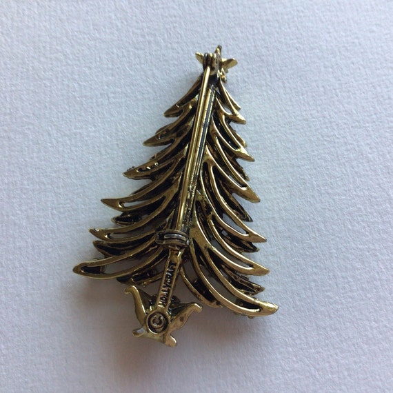 Hollycraft Christmas tree Vintage Brooch.Gorgeous… - image 5