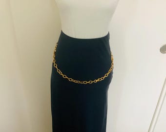 Michael Kors Silver Tone Chain Link Belt Adjustable 43 in  display picture 1