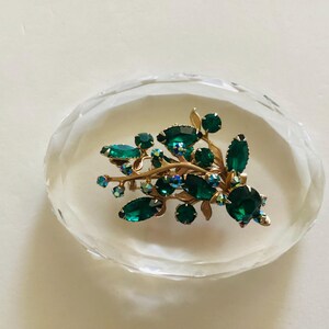 Brooch 1950s Emerald - Etsy
