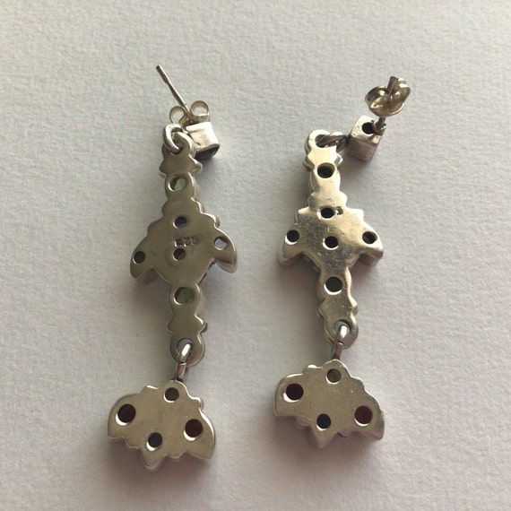 Nicky Butler 925 silver vintage Earrings.Gem ston… - image 4