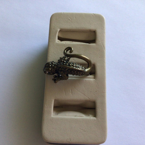 Vintage Lizard Adjustable,Bronze Ring.Excellent V… - image 5