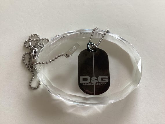 DOLCE&GABBANA DogTag necklace 専用 Dolce & Gabbana logo-plaque dog-tag Necklace | Silver | FARFETCH