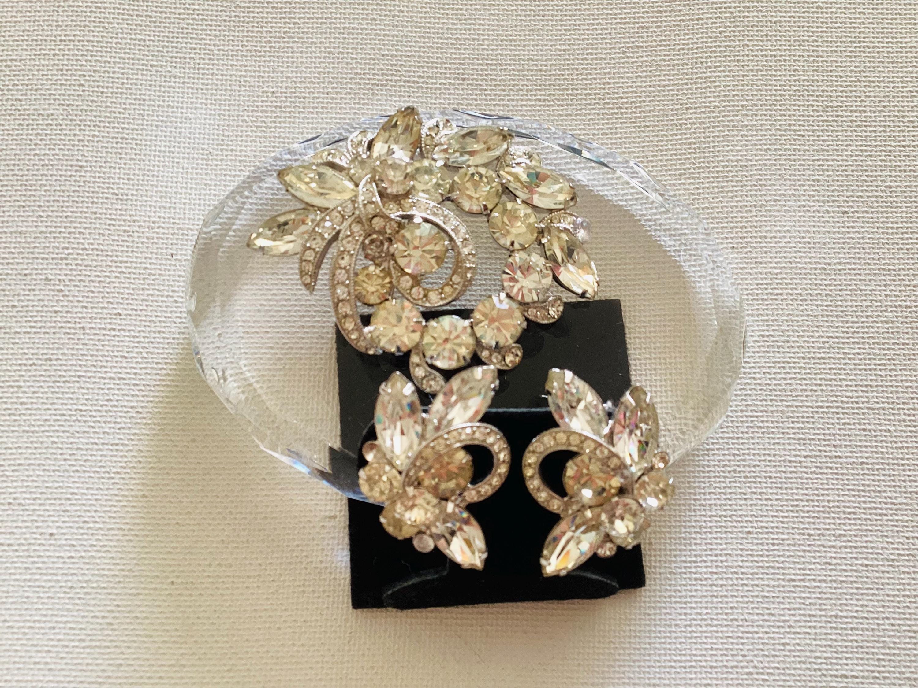 希少美品　箱付き　EISENBERG ヴィンテージ　ブローチ　イヤリング　セット 希少美品 箱付き EISENBERG ヴィンテージ ブローチ イヤリング セット