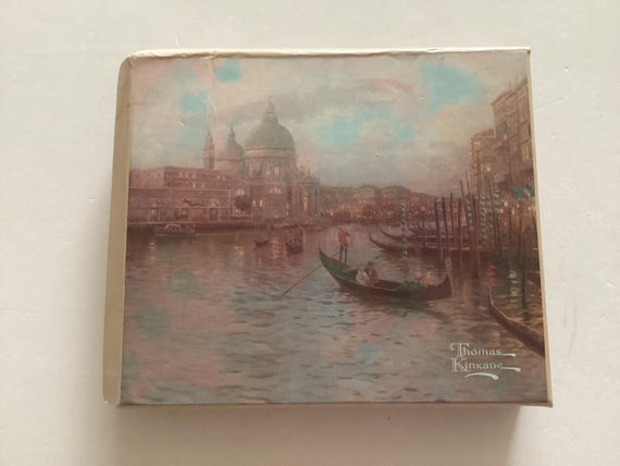 Thomas Kinkade Murano Glass Style Necklace in Ori… - image 7