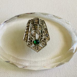 Vintage 1940s Art Deco Dress Clip