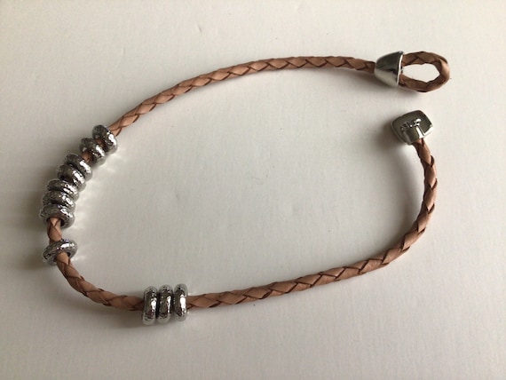 Miabella Genuine Brown Italian Leather Cord Chain… - image 2