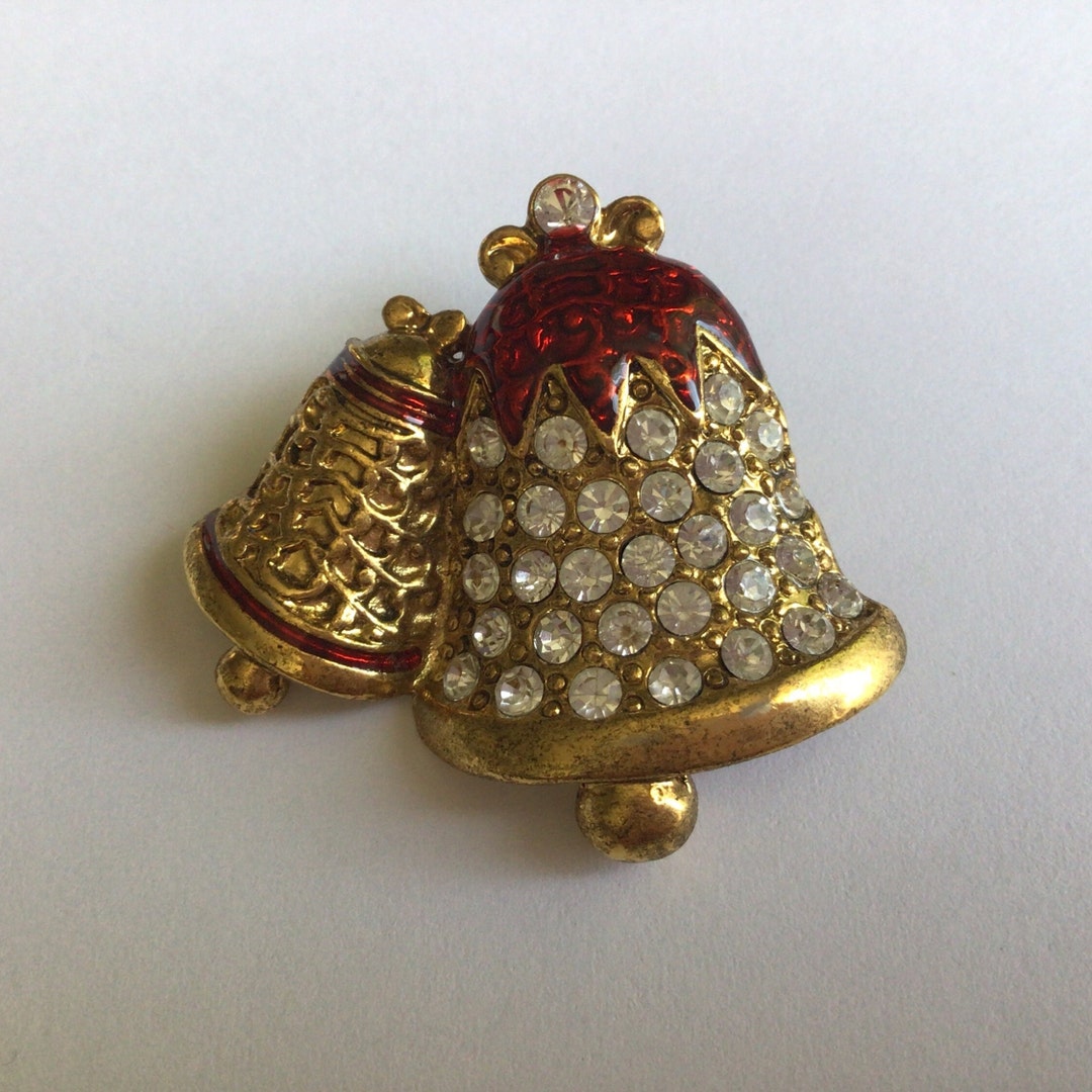 Grand Plat Vintage Blanc - Décor De Noël : Cloche, Ruban Et Nœuds - 47,5 X 34 Cm