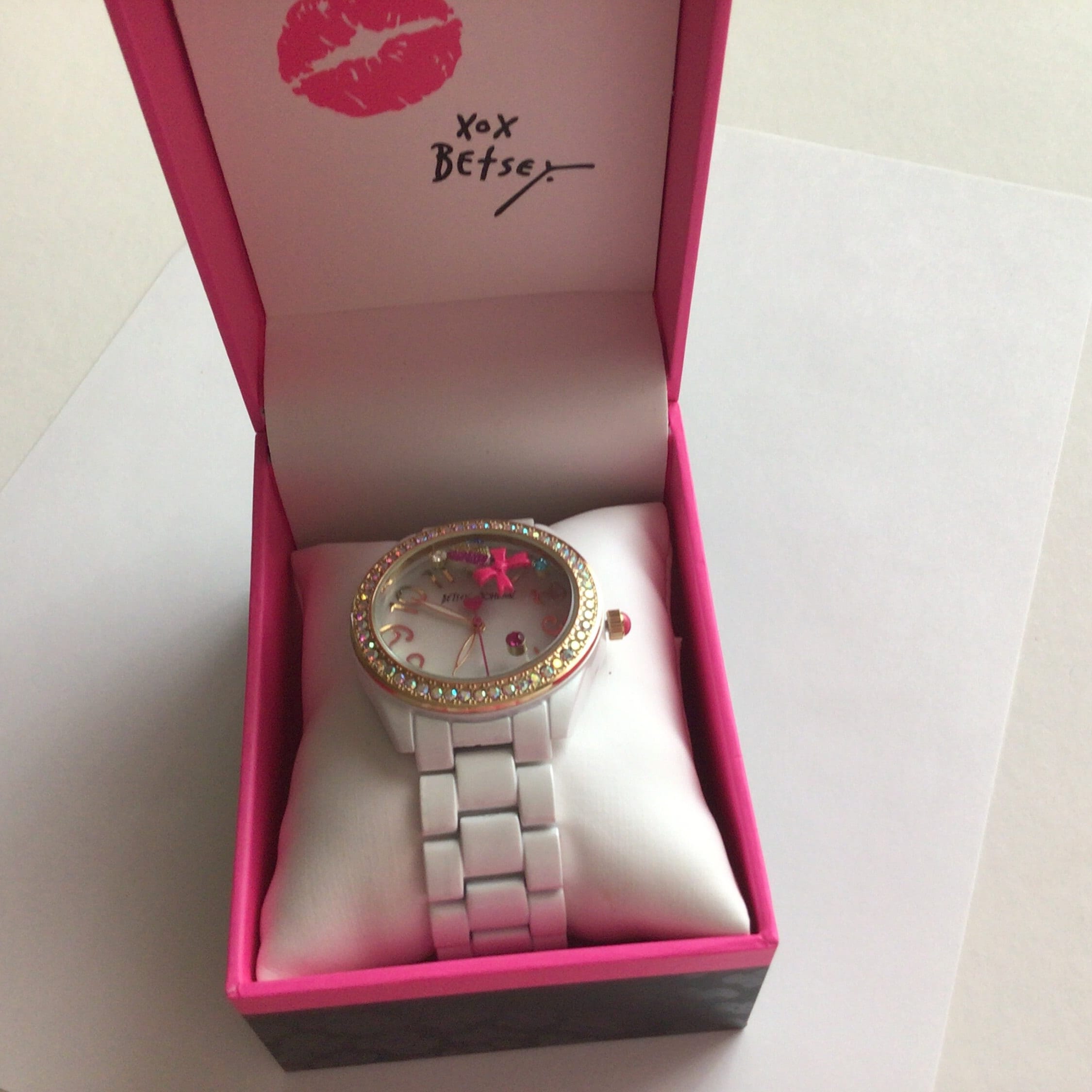 Betsy Johnson Ledy Watch.white Color.new in Original Box. - Etsy display picture 2