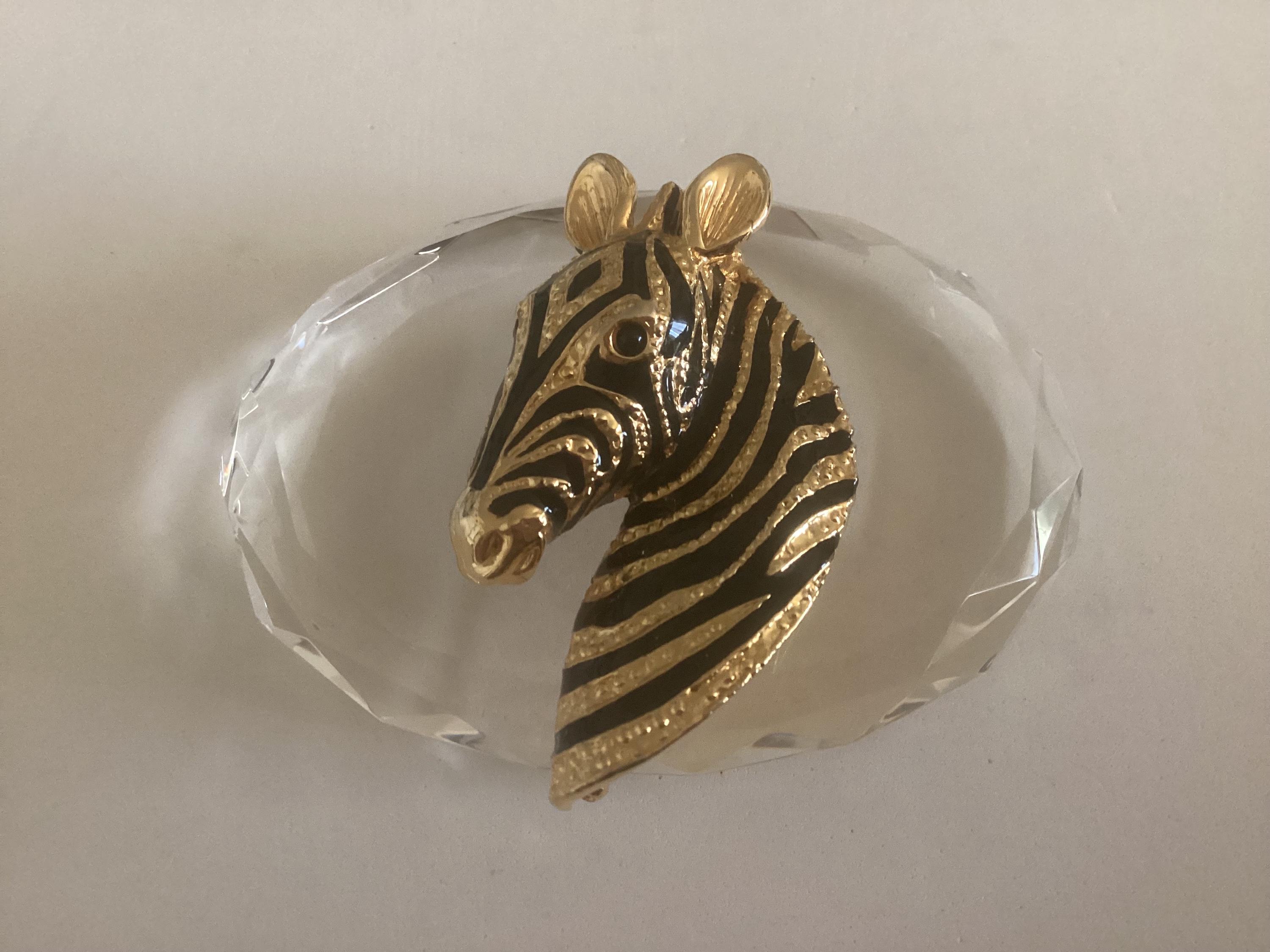 Vintage Zebra Brooch - Etsy