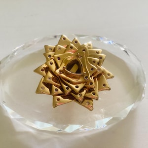 Vintage Signed Jean Charles Boisset 22 ct Gold Plate Brooch/Pendant
