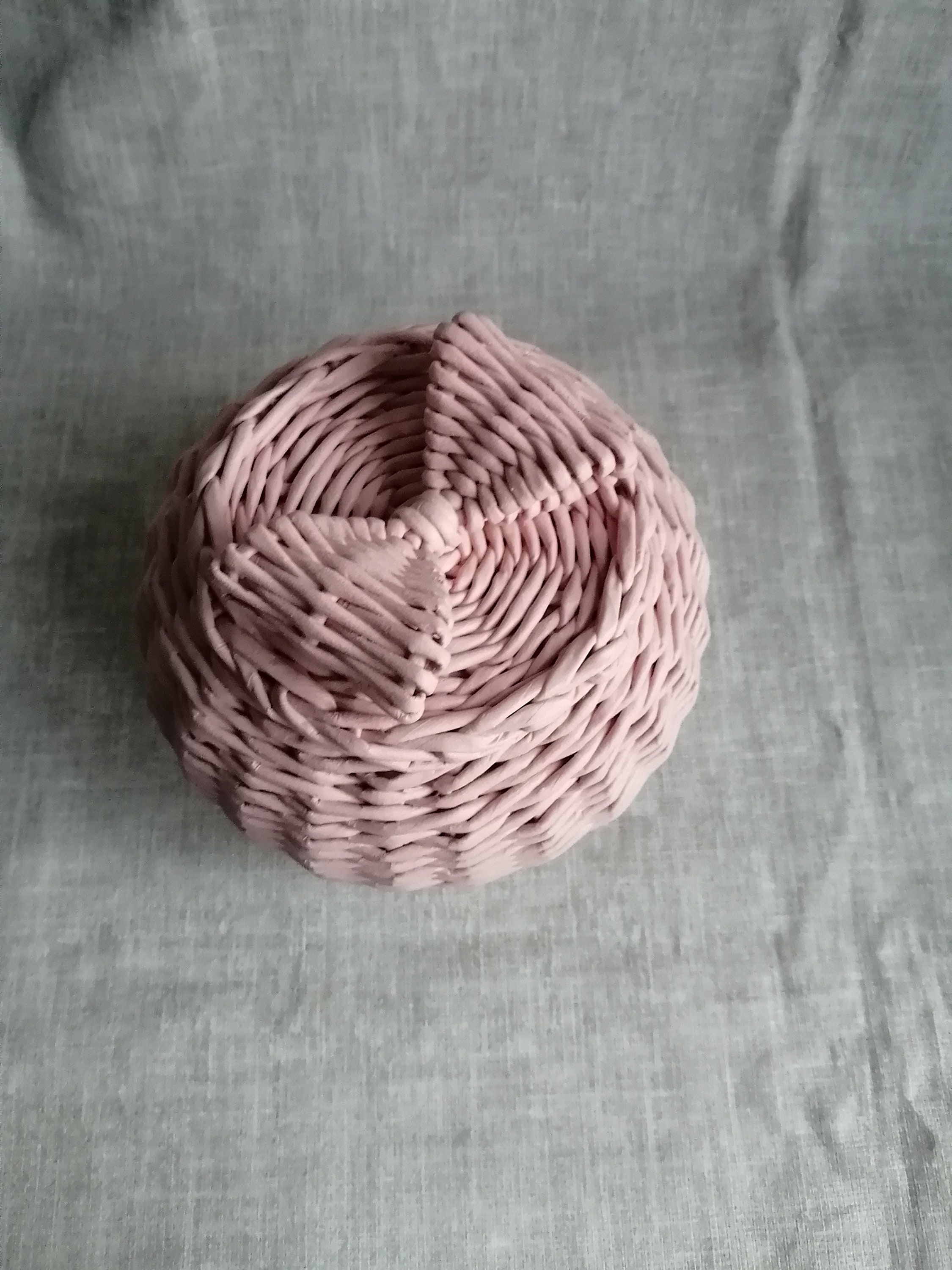 Wicker Straw Basket with Lid Round Storage Box Shopping Etsy