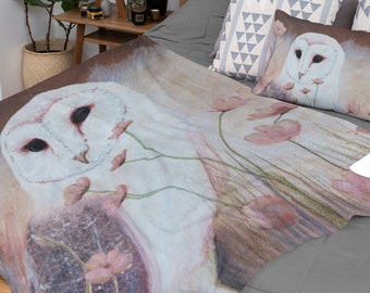 Delerain Owl Flannel Fleece Throw Blanket 50x60 Living Room/Bedroom/Sofa Couch Warm Soft Bed Blanket for Kids Adults All Season Delerain Owl Flannel Fleece Throw Blanket 50x60 Living Room/Bedroom/Sofa Couch Warm Soft Bed Blanket for Kids Adults All Season