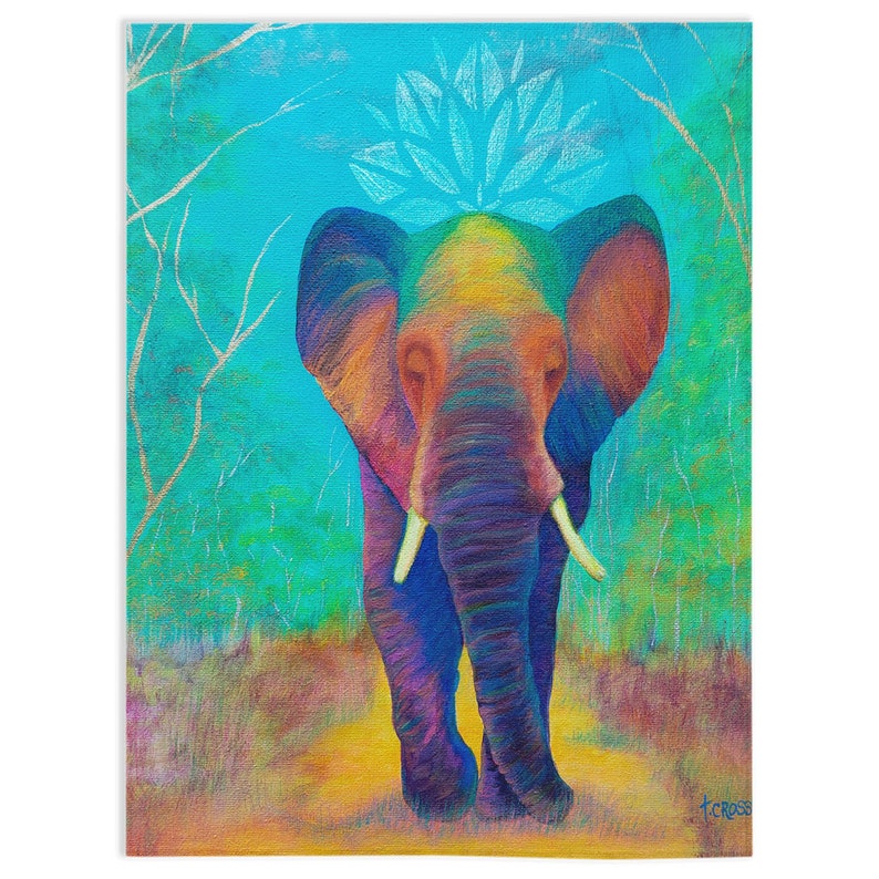 Elephant Velveteen Fleece Blanket Elephant Blanket Colorful Etsy Canada