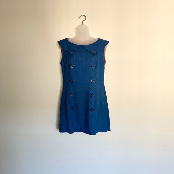 1960s Vintage Mod Mini Dress