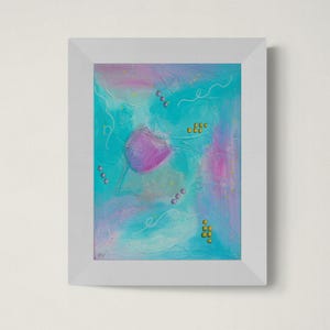 Colorful Abstract Painting: Original Acrylic Textured Art on 9x12 Inch Canvas - Perfect Wall Art for Modern Home or Office