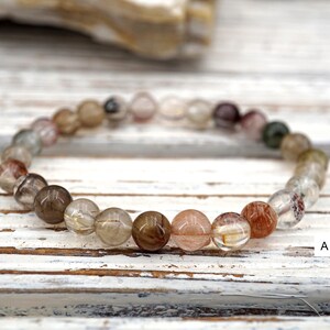 Armband in Mix Quartz (BR0044) Luxe edelsteen/Edelsteen armband/Helende kristallen armband