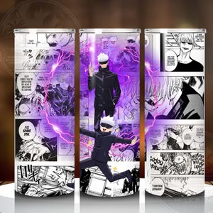 Anime Jujutsu Kaisen Satoru Gojo-Inspired Stainless Steel Tumbler, 20 oz
