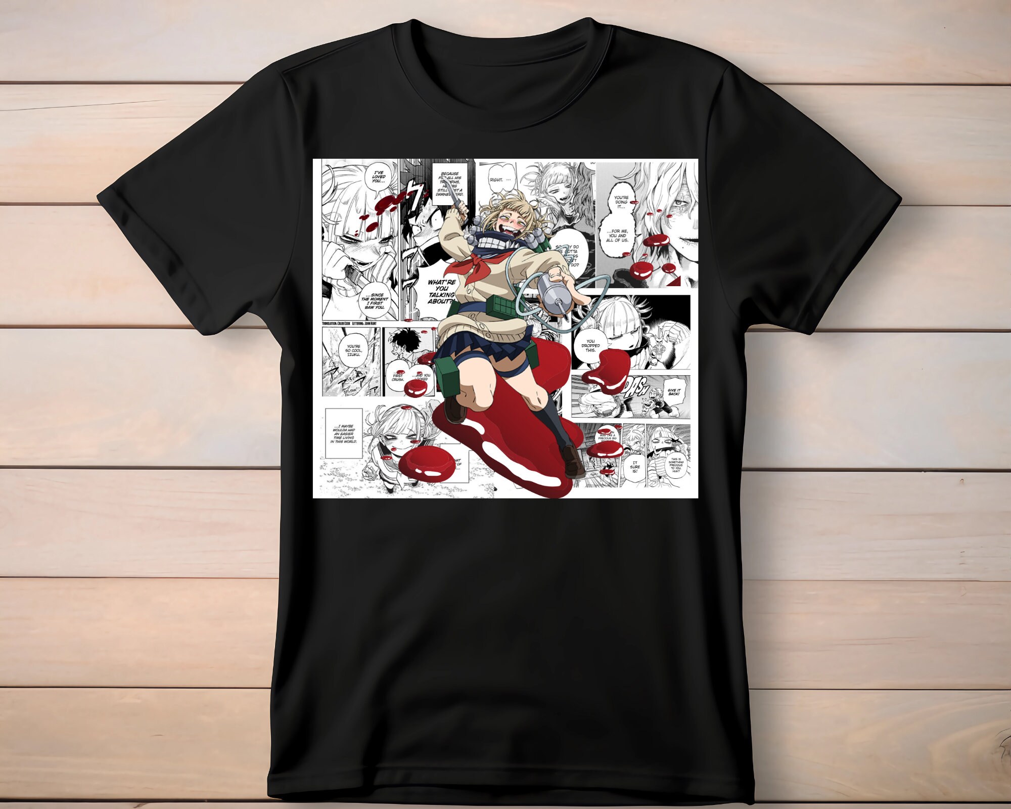 【Himiko。。。TOGA.】エルメス　シャツ　5枚まとめ My Hero Academia Himiko Toga Cute T-Shirt for Men Novelty 3D